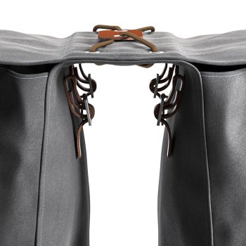 Brooks Brick Lane Roll-Up Panniers - 2x15L - grey | BIKE24