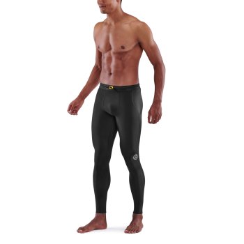 SKINS SERIES-5 MEN'S TRAVEL AND RECOVERY LONG TIGHTS BLACK - SKINS  Compression EU