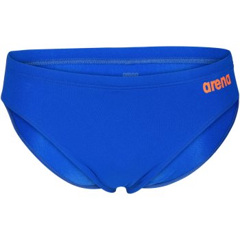 arena Performance Solid Team Swim Briefs Men - Neon Blue/Team Orange ...