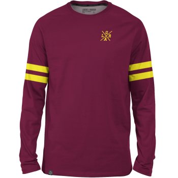 Loose Riders Sender Technical Long Sleeve Jersey Men - Heritage Burgundy