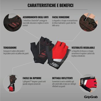 gripgrab supergel short finger gloves