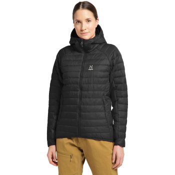 Haglöfs Spire Mimic Hood Jacket Women - true black solid 2VT ...