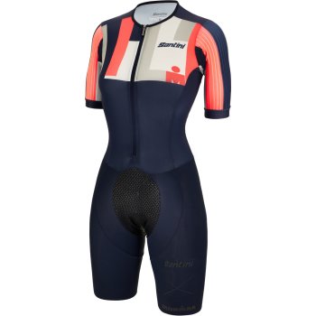 Tuta Da Triathlon Donna - Trisuit Con Cuciture Anti-Attrito E Tasca Posteriore - Foto 2