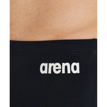 Arena Team Solid Swim Shorts Men - Black White 