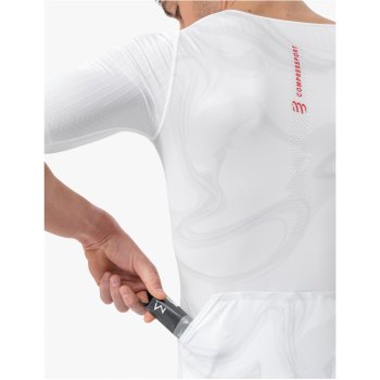 ウェア Men's Tri Postural Short-Sleeve Top Tri Postural Aero SS Top M - white/black/red - Tri Postural