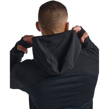 2XU Ignition Shield Hooded Mid Layer - black/black reflective