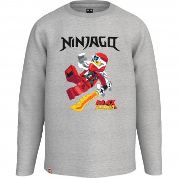 LEGO® M12010578 - NINJAGO Longsleeve T-Shirt Kids - Grey Melange | BIKE24