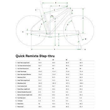 Cannondale quick size deals chart