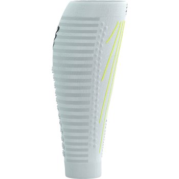 Compressport R2 Aero Compression Calf Sleeves - white/safety