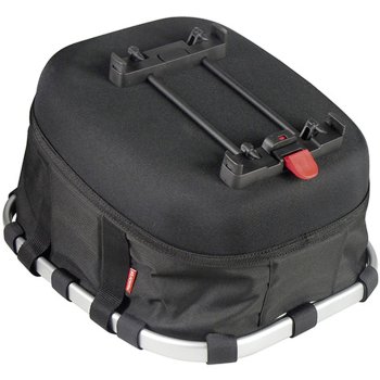 KLICKfix Panier Vélo Twist – Panier Avant Aluminium Argenté Avec Cordon – Pratique & Élégant