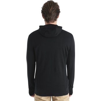 Icebreaker Merino 260 Quantum Long Sleeve Zip Hoodie Men - Black