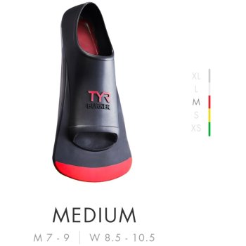 thumbnail image 2 of TYR Crossblade Fins 2.0 - Swimming Training Fins, Black/Red, Natural Rubber, For Lap Swimming & Fitness 2 of 14