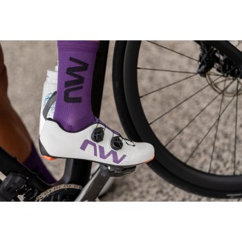 Northwave Veloce Extreme Road Shoes - light grey/dark purple 93