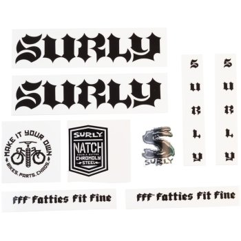 Surly Born To Lose Set stickers - zwart | BIKE24
