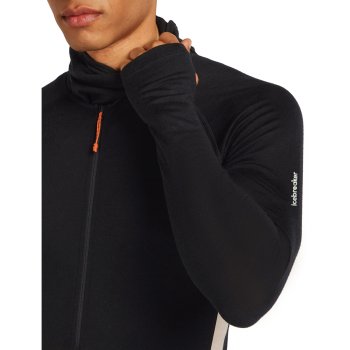 Veste Icebreaker Pure Plus 380 Homme - Laine Mérinos Noir - Taille Large - Occasion Très Bon état