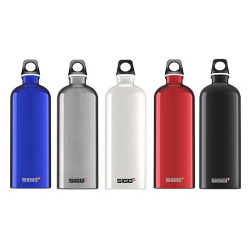 SIGG Water Bottle Traveller Red 1 l Outdoor Travel Portable Hiking Aluminium