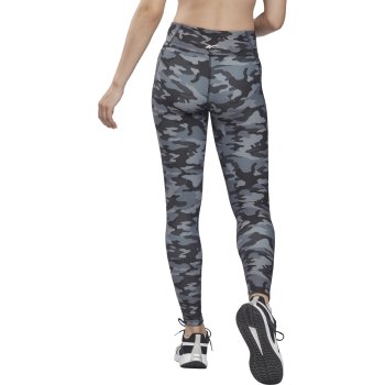 Reebok Lux Bold Camo Print Damen Tights - schwarz