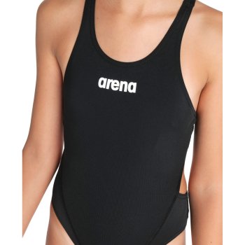 arena Performance Solid Team Swim Tech Swimsuit Girls - Black-White ...