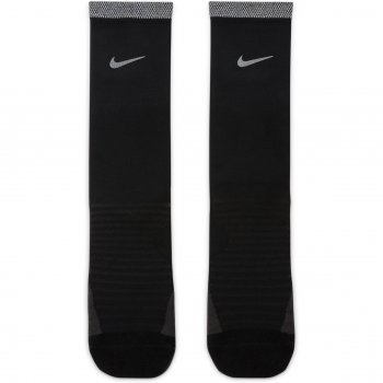Nike Spark Cushioned Crew Running Socks - black/reflective silver ...