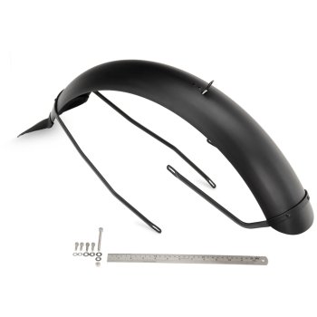 LeeQinersw 2x Parafanghi per Bici, Telaio Nero, Morsetto per Tubo