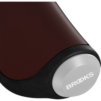 Brooks Ergonomic Leather Grip for Twist Shifter - 130/100 mm - brown
