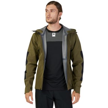 FOX Defend 3L Water MTB Rain Jacket Men - olive green | BIKE24