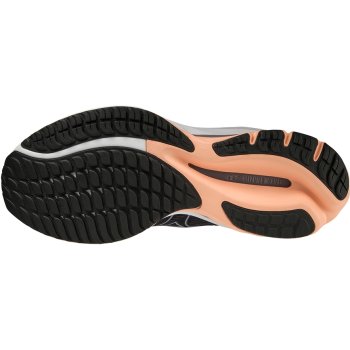 Mizuno Wave Rider 26 Wide Laufschuhe Damen Odyssey Gray Quicksilver Salmon