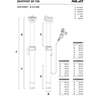 Geveerde zadelpen Comp SP-S07, 30,9mm, 350mm, 100
