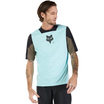 FOX Maillot VTT Manches Longues Femme - Defend - stone