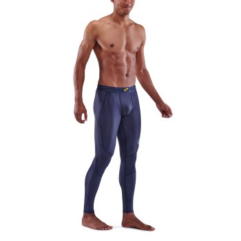 Skins Men's Compression Long Tights 3-Series - Navy Blue – Key