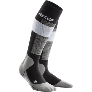 CEP Chaussettes de Compression Femme - Ski Merino - gris - BIKE24