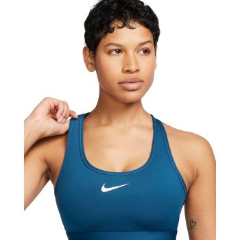 Nike Swoosh Medium Support Sports Bra Women - court blue/white DX6821-476