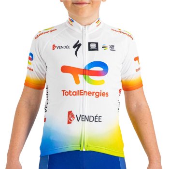 Sportful TotalEnergies Kids Bike Jersey - 101 White