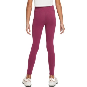 Nike Sportswear Varsity Active Leggings Black Pink Logo CZ8316-010 Size  Small