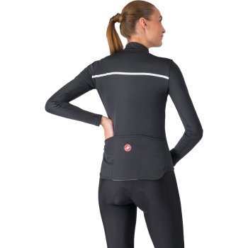 Castelli Sinergia 2 Jersey Full Zip Women - light black/white | BIKE24