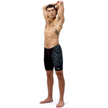 Speedo Hyperboom V-Cut Jammer Short de bain résistant au chlore pour homme Séchage rapide Entraînement Fitness