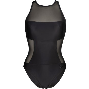 arena Feel Mesh Panels Swim Pro Back Swimsuit Women - Black | BIKE24