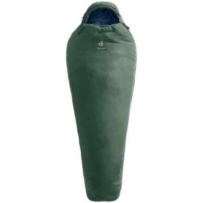 Женский спальный мешок Deuter Orbit SL +5C/41F на молнии слева | ivy-темно-зеленый