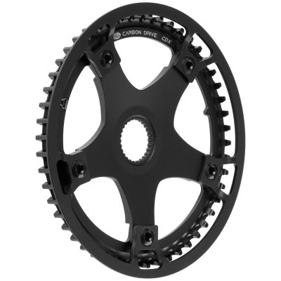 Ведущая звездочка Gates Carbon - CDX | Centertrack | Передняя | BCD-130 | Bosch Gen. 4 | Унифицированная - с защитным кожухом черного цвета