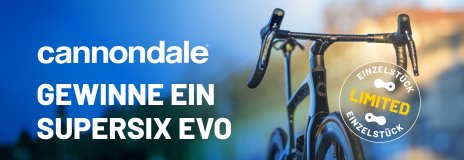 Gewinne ein einmaliges Cannondale SuperSix EVO im Wert von ca. 12.000 €