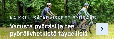 KAIKKI LISÄTARVIKKEET PYÖRÄÄSI - Varusta pyöräsi ja tee pyöräilyhetkistä täydellisiä
