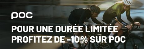 Deux cyclistes portant des casques POC Gravel au début d