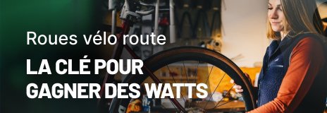 Roues velo route - Le moyen le plus simple de gagner des watts