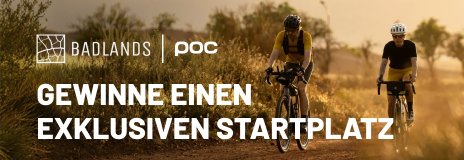 POC Badlands Startplatzverlosung – Zwei Menchen graveln mit POC Helmen durch die Badlands