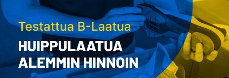 B-laatu - tee säästämällä 