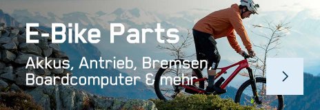 Top-Auswahl an E-Bike-Teilen für E-MTBs, E-Trekkingbikes, E-Rennrädern und mehr!
