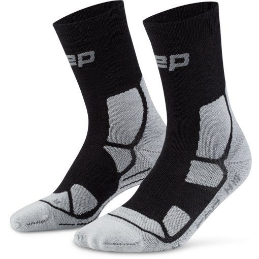 Bild von CEP Hiking Mid Cushion Mid Cut Kompressionssocken Damen - black/grey
