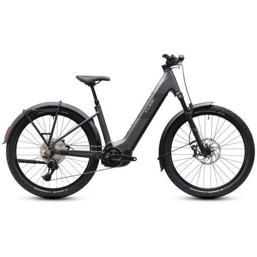 Picture of CUBE REACTION HYBRID Race 800 FE - Easy Entry - 27.5&quot; Electric Mountain Bike - 2027 - M - XL - slabgrey / chrome