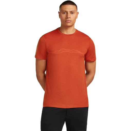 Immagine prodotto da Icebreaker Maglietta Uomo - Merino 150 Tech Lite Mountain Pulse - Agate