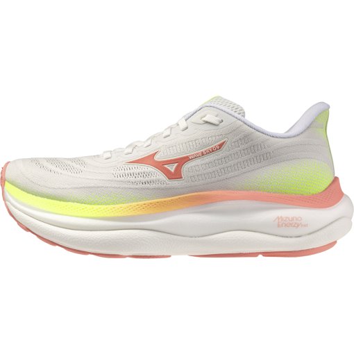 Picture of Mizuno Wave Sky 9 Running Shoes Women - GF White/Desert Flower/Lime Pulp